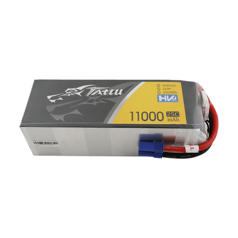 Battería LiPo Tattu 6s 22.8V 11000mAh 25C HV (EC5)