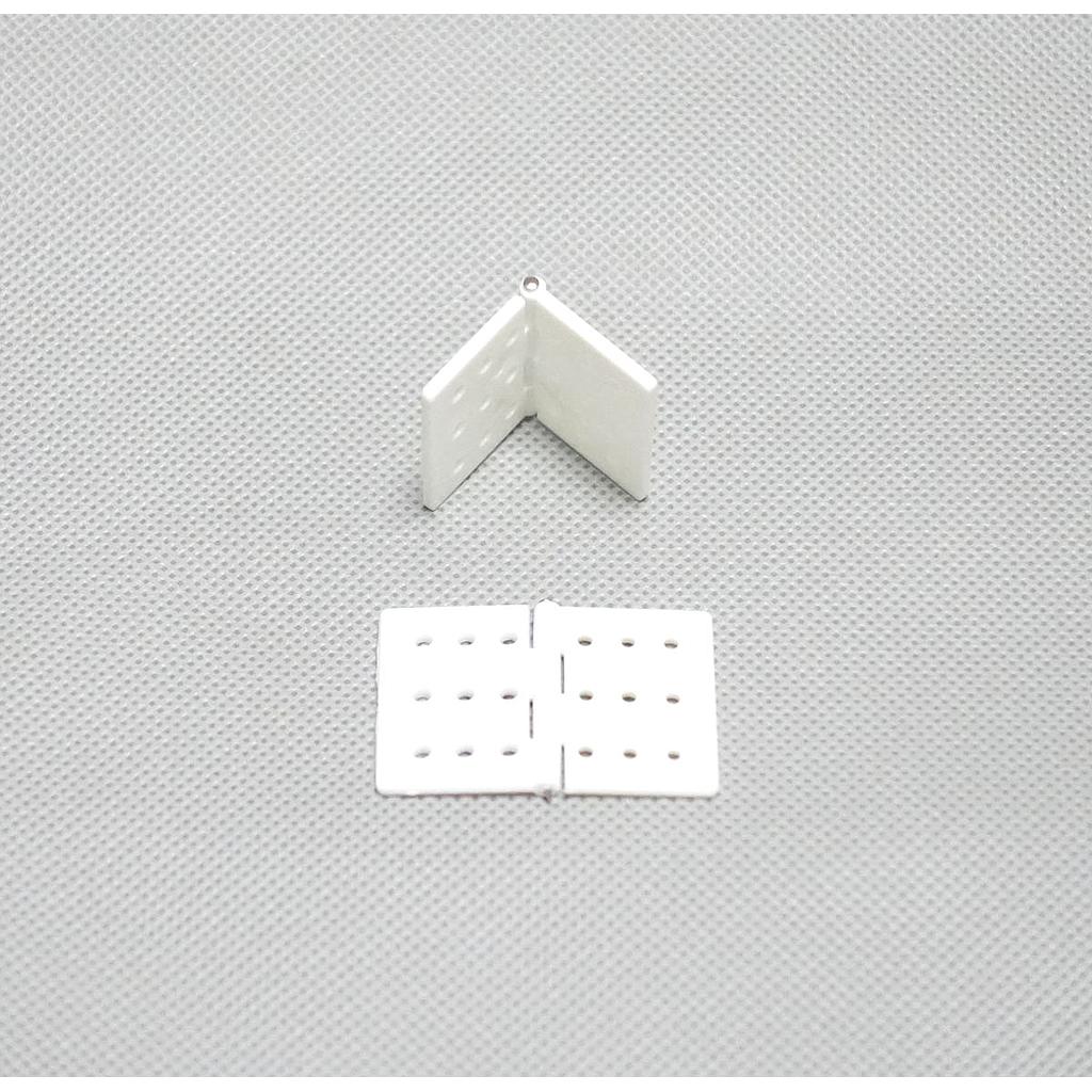 MP JET Hinge 26x39mm White (12pcs)