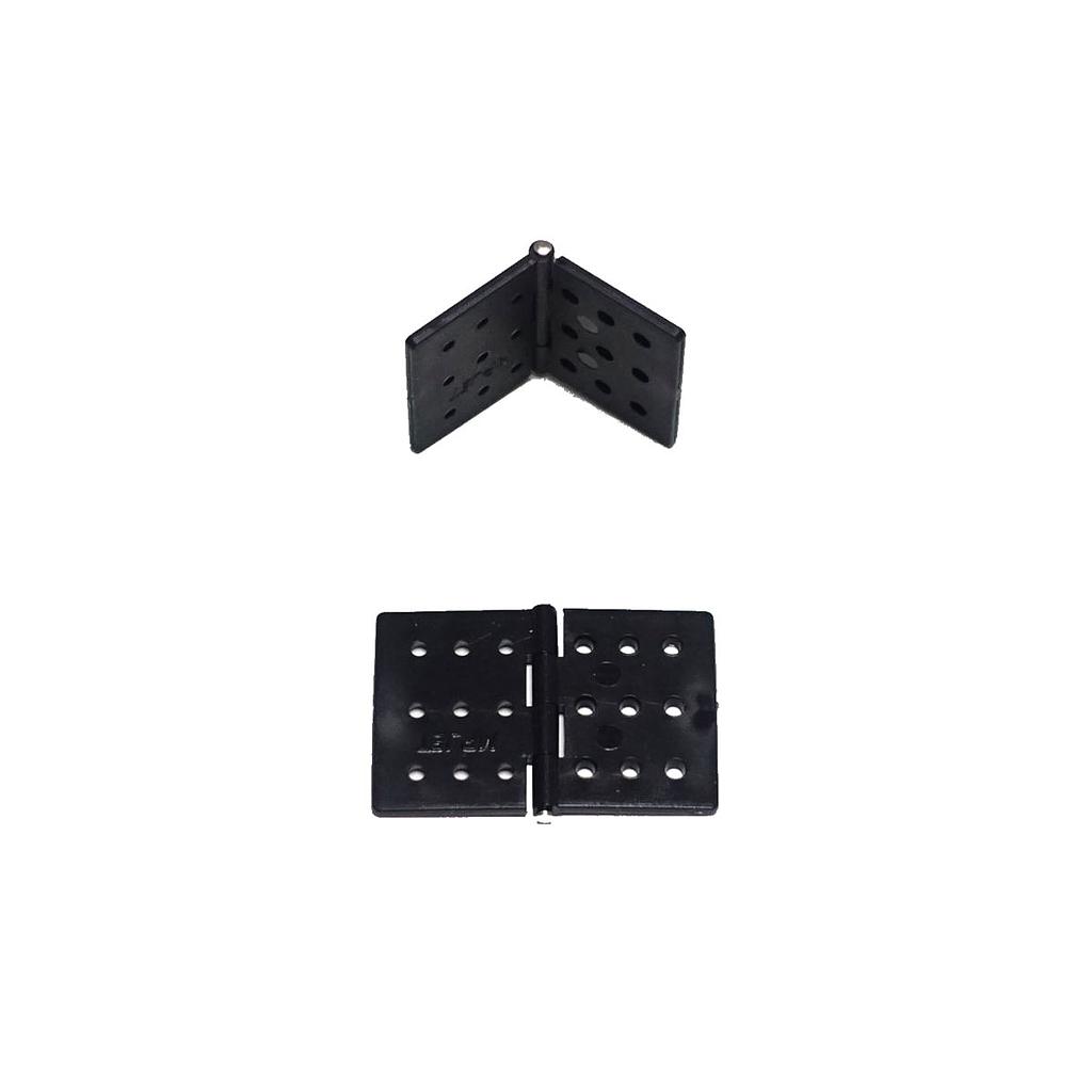 MP JET Hinge 26x39mm Black (6pcs)