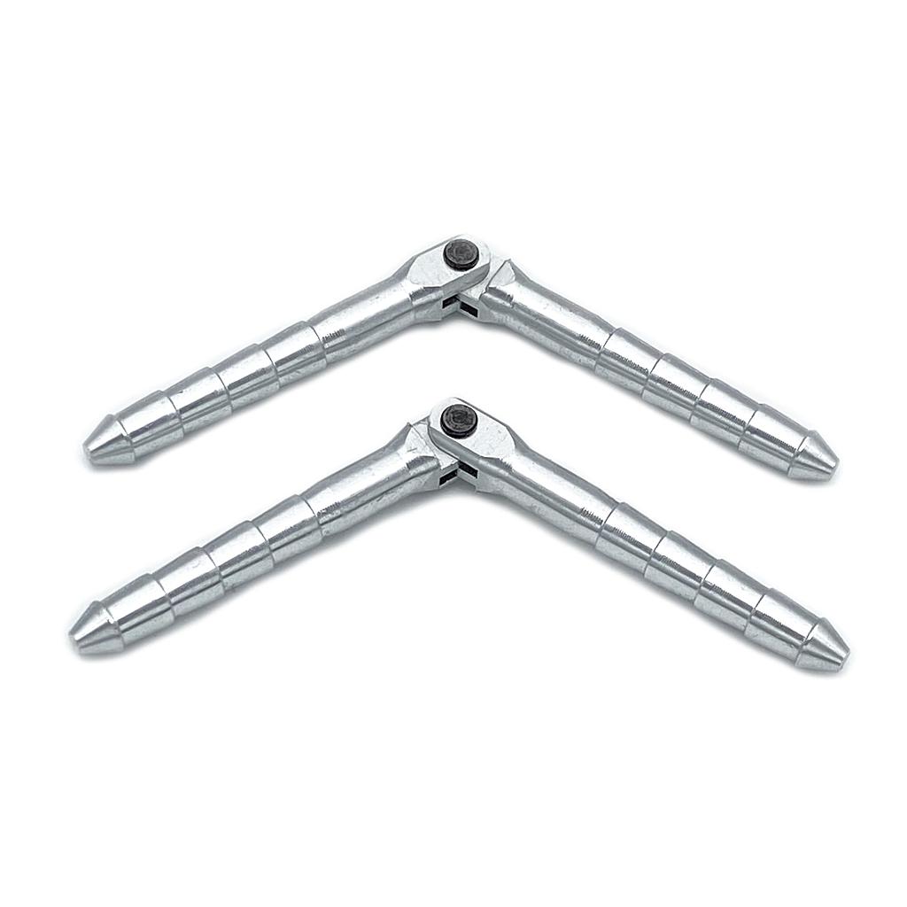 MP JET Aluminum Hinge 3x50mm Demountable Pin (2pcs)