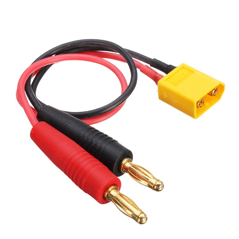 XT60 Male to 4mm Banana Plug Charge Lead (300mm)