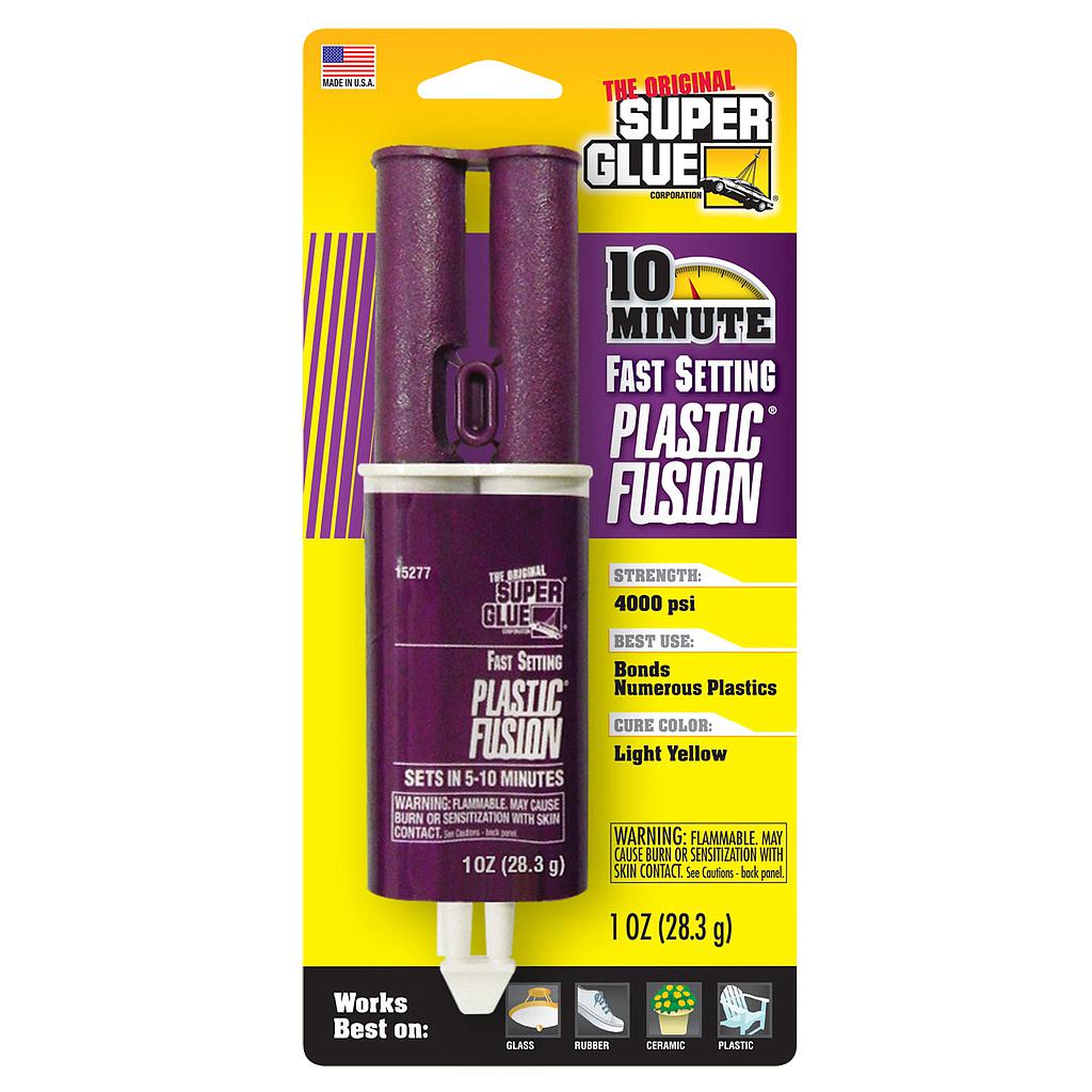 Super Glue Plastic Fusion Epoxi 5 Minutos 28.3g
