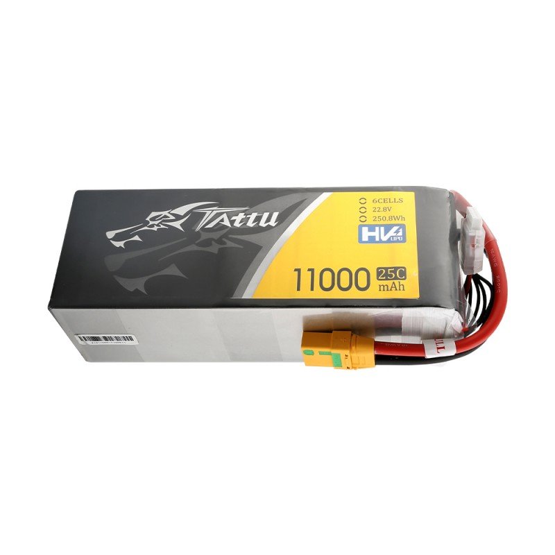 Batería LiPo Tattu 6s 22.8V 11000mAh 25C HV (XT90)