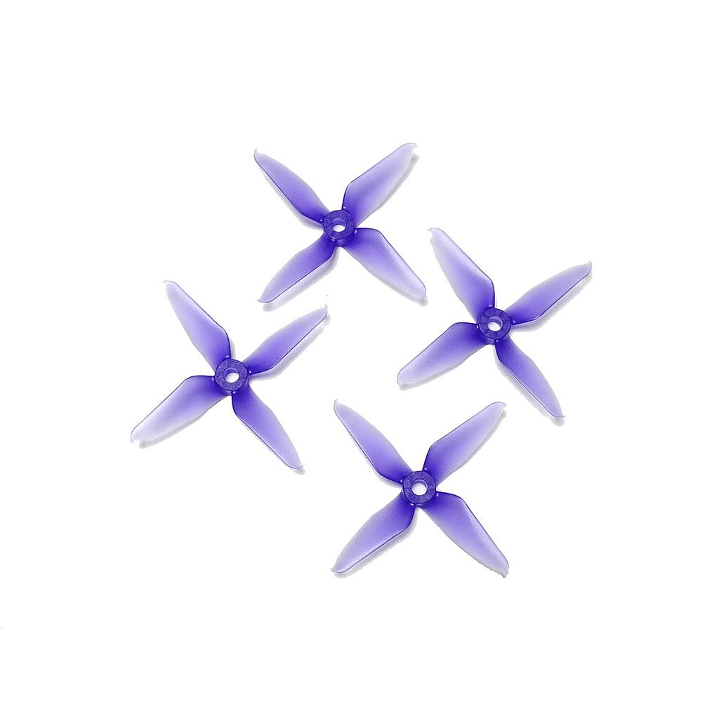RaceKraft 3041 4 blade props clear purple (2 pairs)