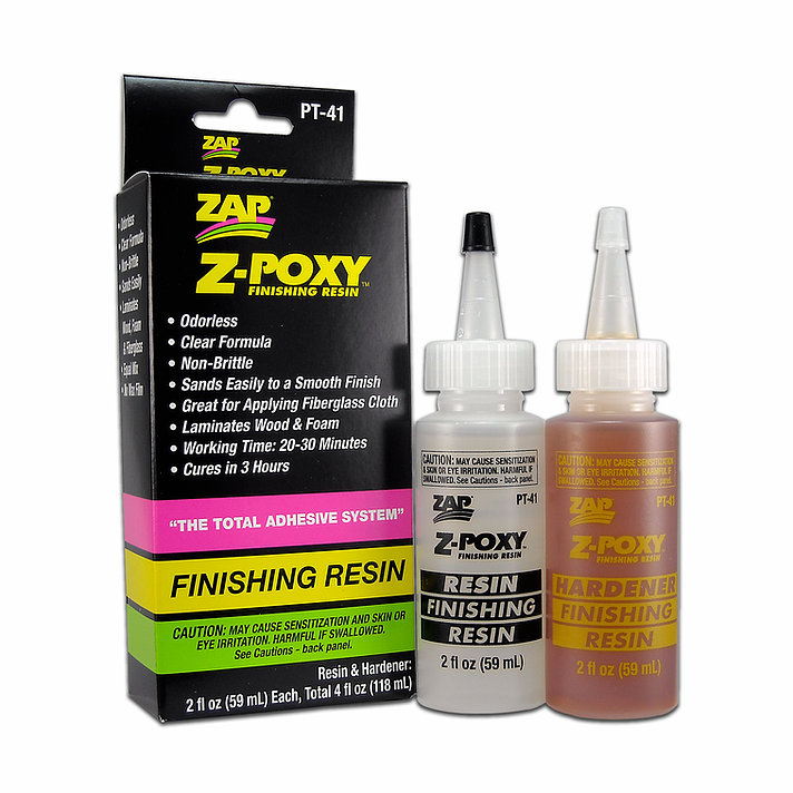 Epoxy Adhesive Pacer ZAP Z-POXY Laminating / Finishing Resins 118ML