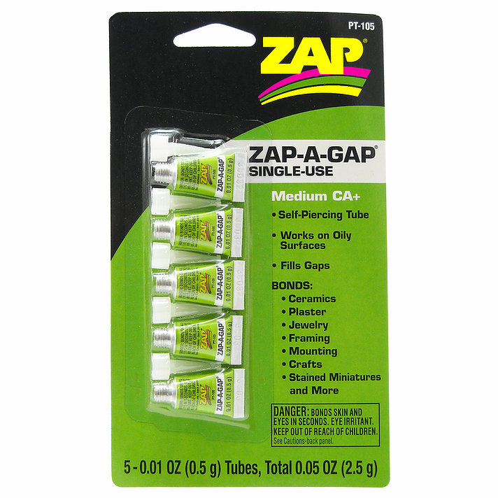 ZAP A-GAP CA+ Medium Viscosity 0.5g 5pcs