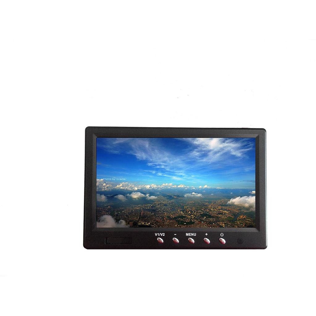  7' FPV HD Monitor 800x480 without blue screen - Built-in battery + Charger