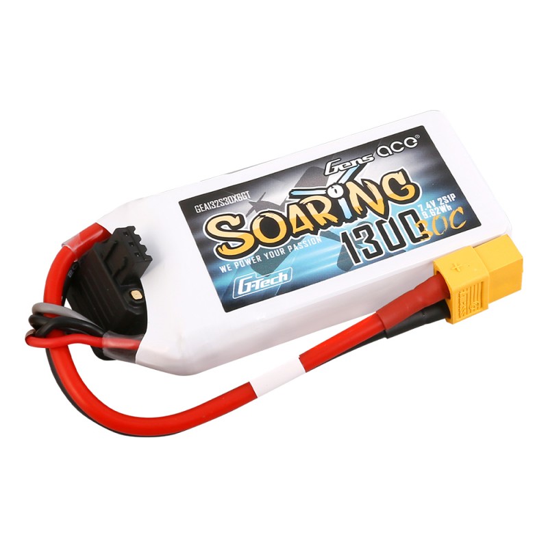 Batería LiPo Gens ACE G-Tech Soaring 2s 7.4V 1300mAh 30C