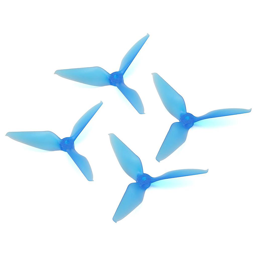 RaceKraft 5051 Wing Tip triblade props Clear blue (2 pairs)