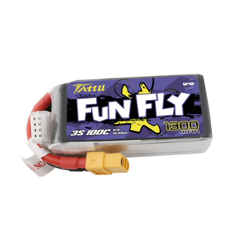 TATTU FUNFLY SERIES 1300mAh 11.1V 100C Lipo Battery