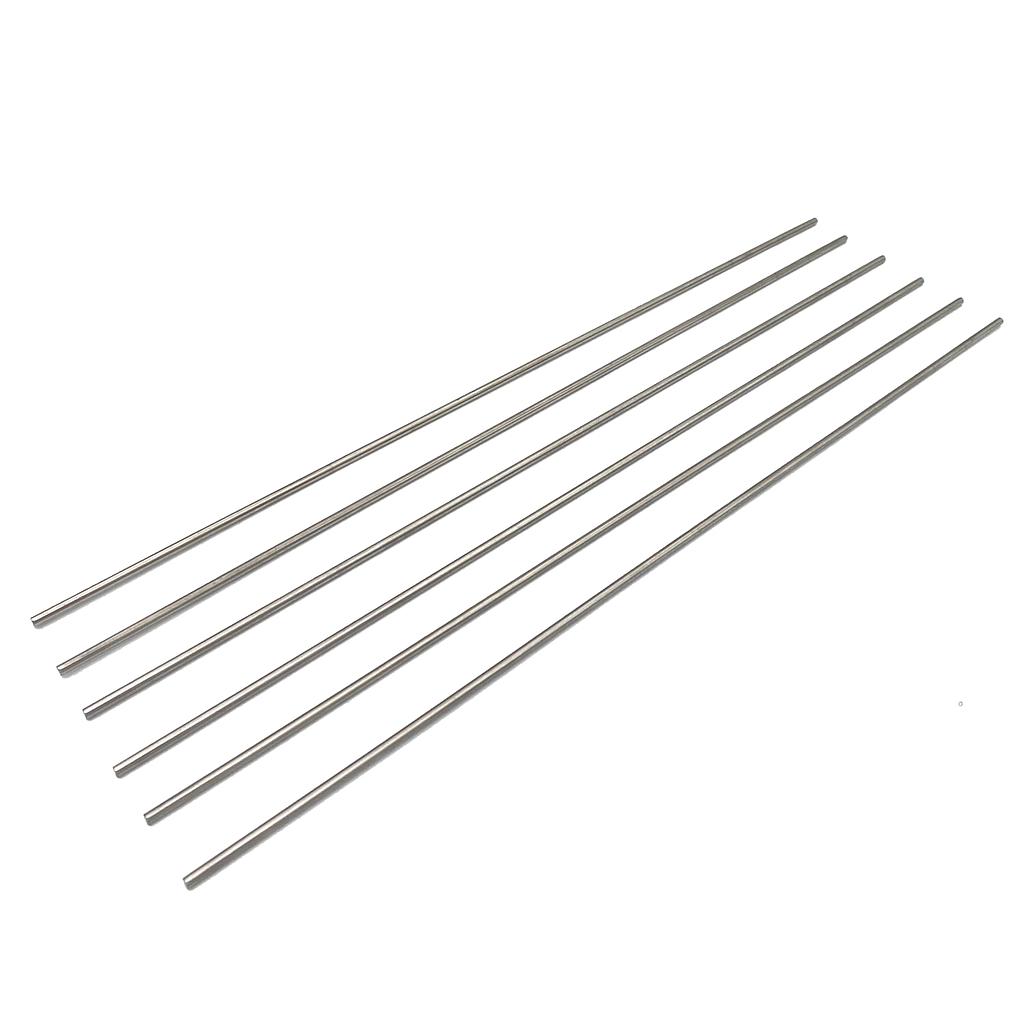 MP JET Tempered Stainless Steel Rod 2.6mm 290mm ( 6 units )