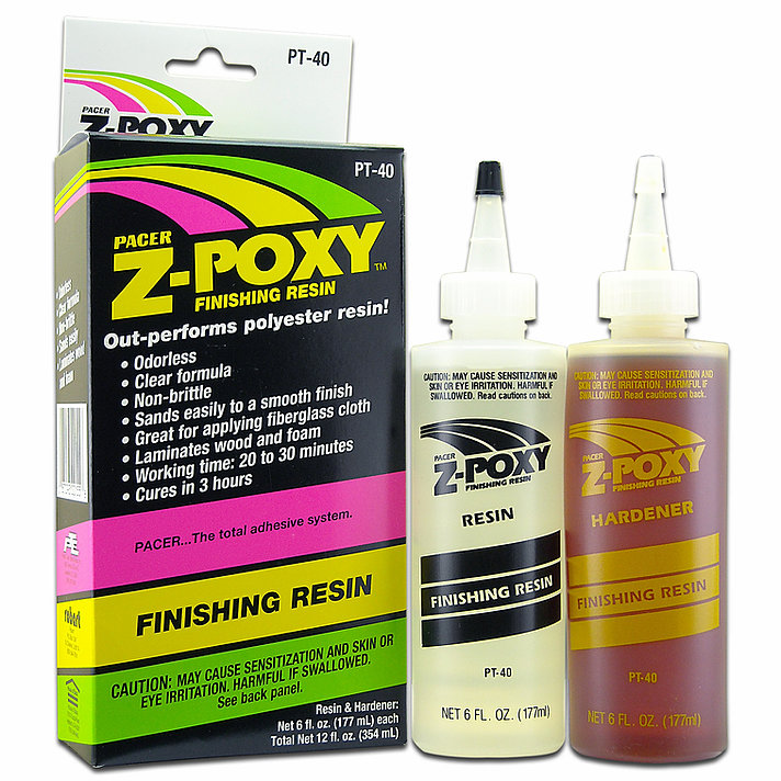 Epoxy Adhesive Pacer ZAP Z-POXY Laminating / Finishing Resins 354ML