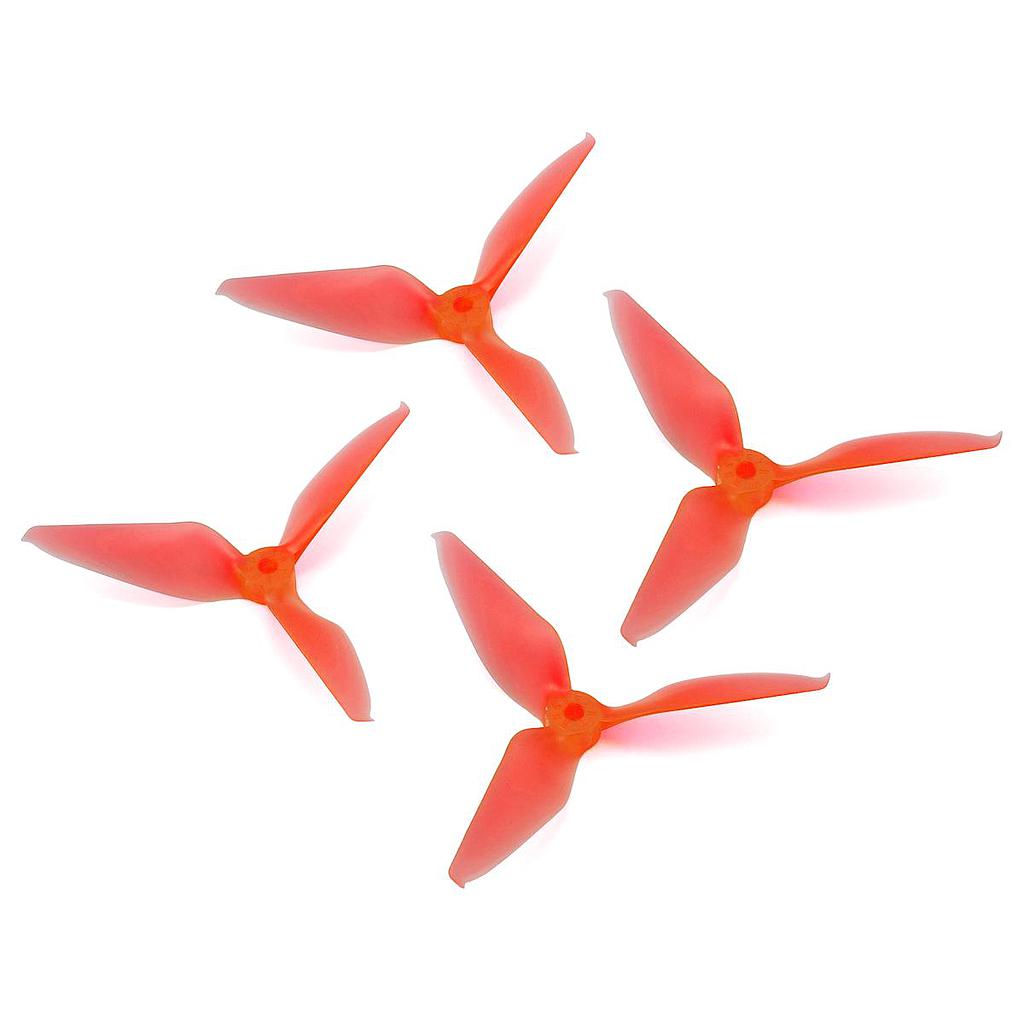 RaceKraft 5051 Wing Tip triblade props clear red (2 pairs)
