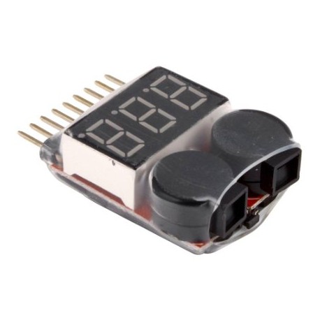 1S - 8S Lipo Battery Checker / Alarm with Display