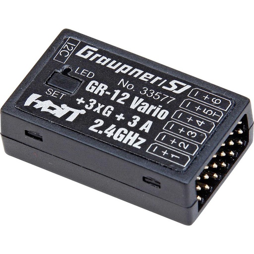Receptor Graupner GR-12 HOTT + 3G +3A + Vario