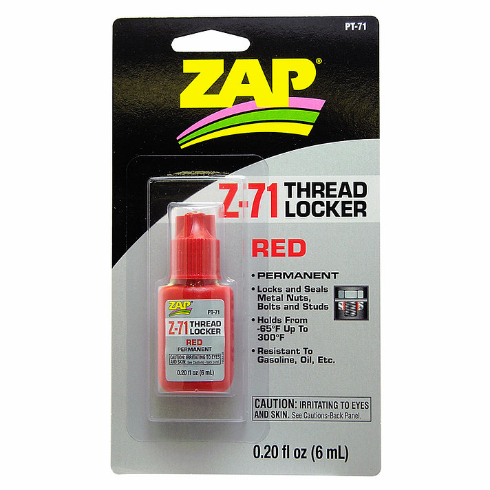 ZAP Z-71 Red Thread locker (Permanent) 6ML