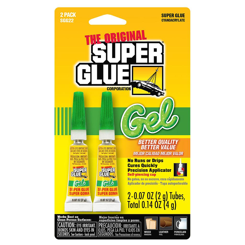 Super Glue Gel Pack 2 Tubes 4g