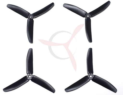 XSH 5040 Tri-blade PC glass color black (2 pairs)