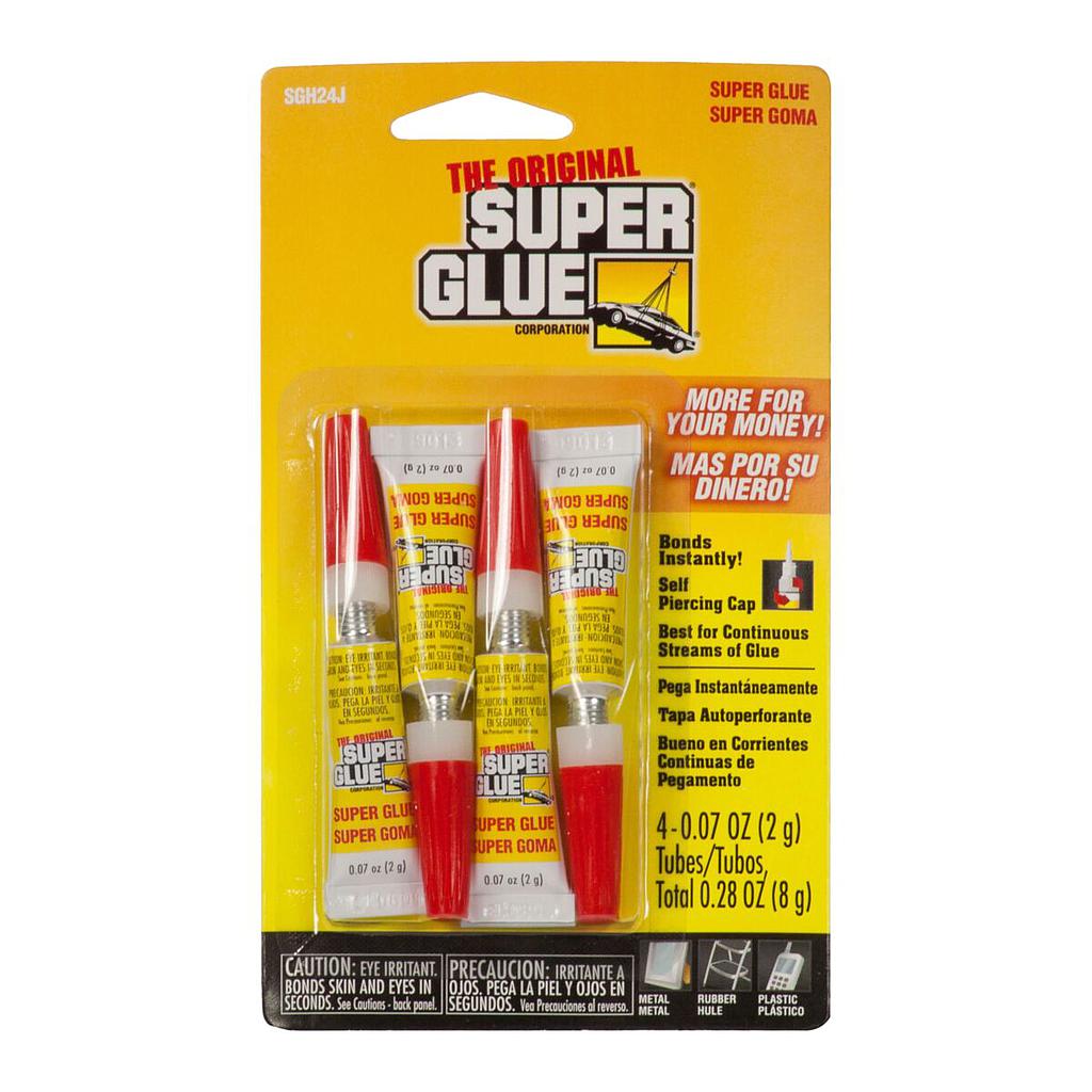 Super Glue Pack 4 Tubes 8g