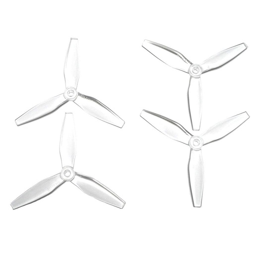 Hélices HQ Resistentes 5X4.5X3 V3 Tri-pala Transparentes ( 2 Parejas)