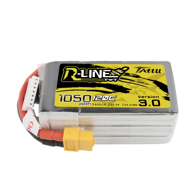 TATTU R-Line V3.0 1050mAh 22.2V 6s 120C Lipo Battery