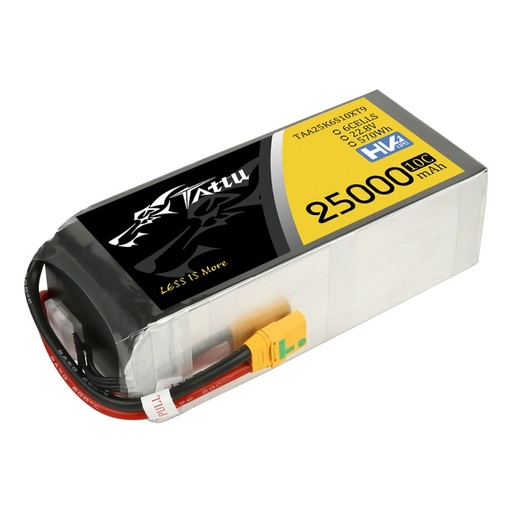 Battería LiPo Tattu 6s 22.8V 25000mAh 10C HV - XT90-S