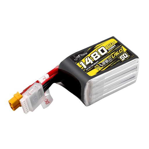 Tattu R-Line V6 1480mAh 6S 160C LiPo Battery with XT60 [SQ]