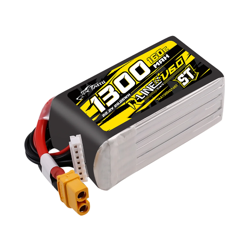 Tattu R-Line V6 1300mAh 22.2V 160C 6S Lipo Battery with XT60 [ST]