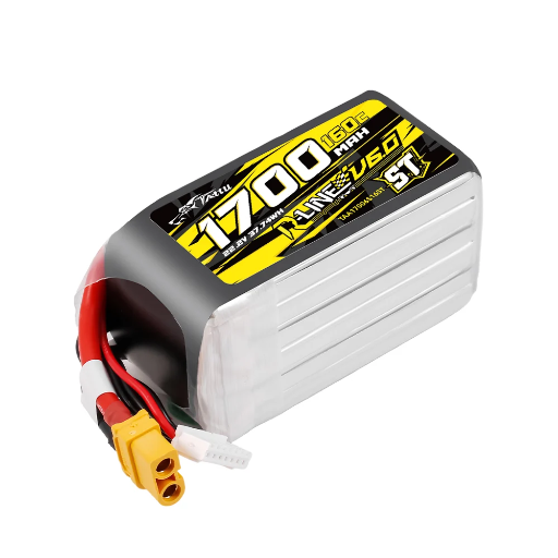 Tattu R-Line V6 1700mAh 160C 22.2V 6S1P LiPo Battery with XT60 [ST]