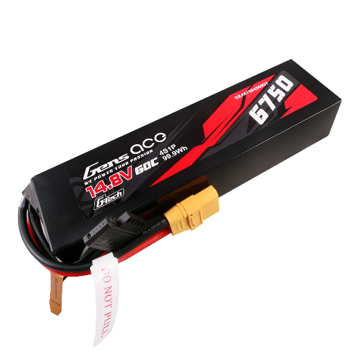 Batería LiPo Gens ACE G-Tech 4s 14.8V 6750mAh 60C
