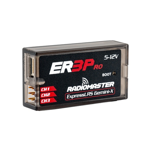 RadioMaster Receptor ER3 PRO PWM Dual-Band GEMINI/GEMINI-X ELRS LBT