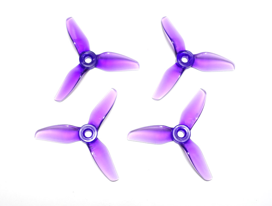 HQ Durable Prop  3X4X3 V1S Tri-blade Purple (2 pairs )