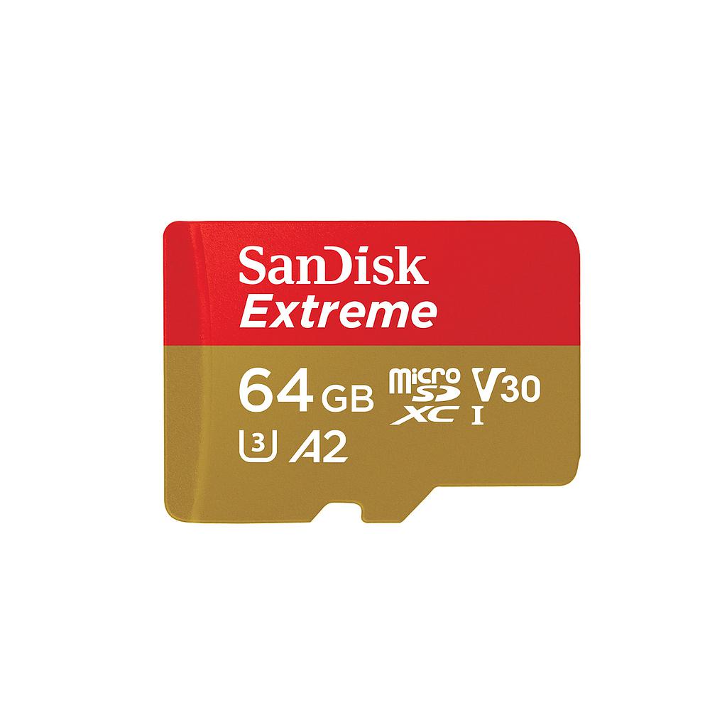SanDisk Extreme 64GB microSD A2 U3 V30 UHS-I