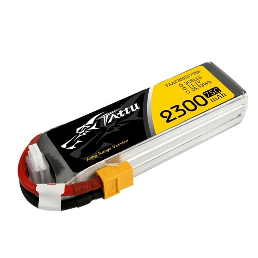 TATTU 2300mAh 11.1V 75C Lipo Battery