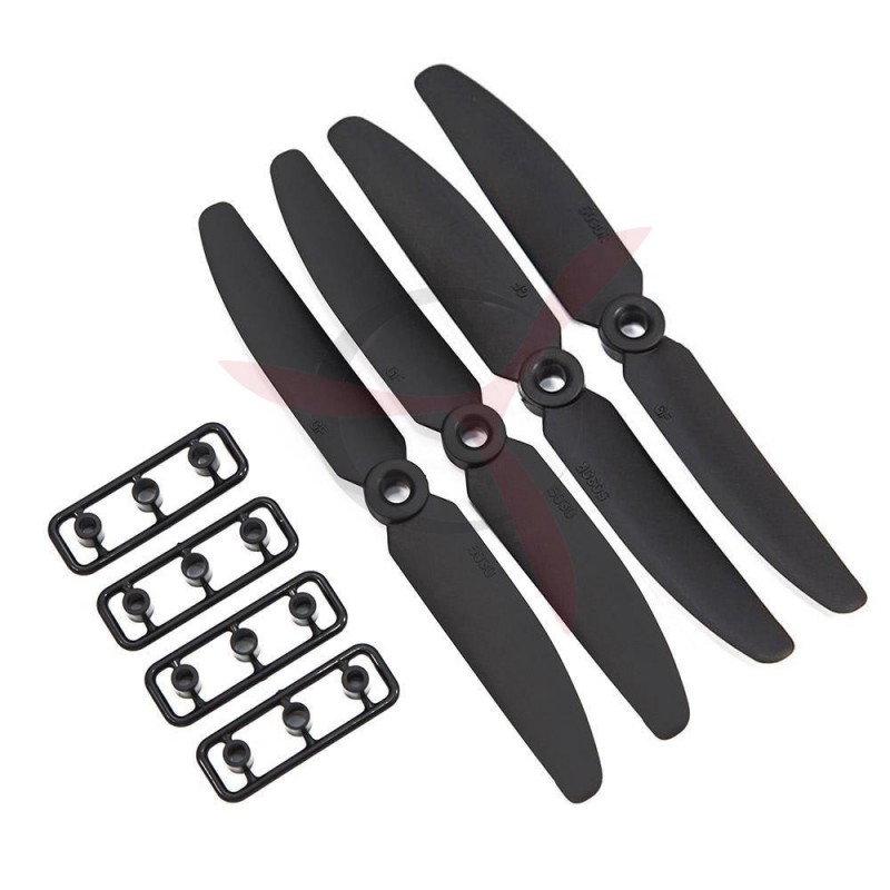 Policarbonate (PC) multicopter propeller 5x30 CW/CCW black (2 pairs)