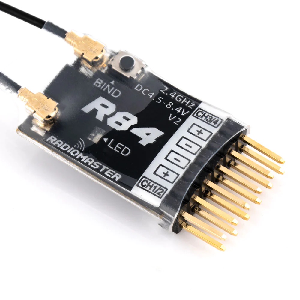 Radiomaster R84 V2 LBT 4CH PWM Compatible FrSky D8 /D16 Futaba SFHSS ...