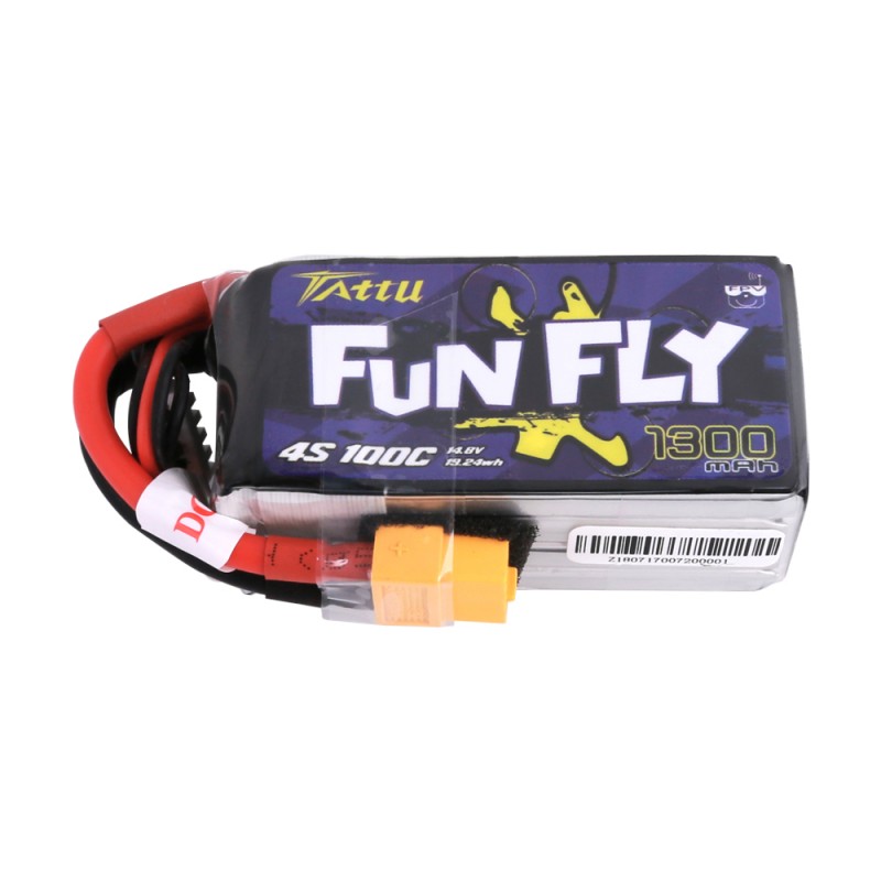 TATTU FUNFLY SERIES 1300mAh 14.8V 100C Lipo Battery