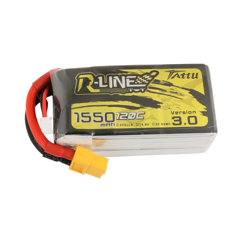Batería LiPo TATTU R-Line V3.0 4s 14.8V 1550mAh 120C