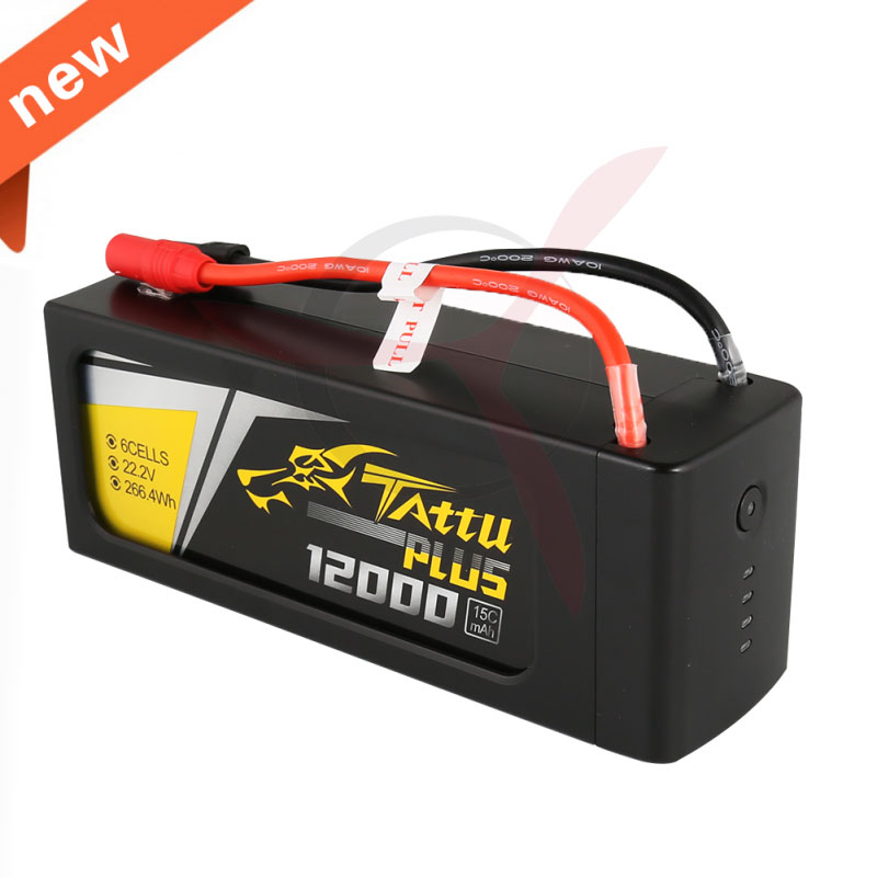 TATTU PLUS 12000mAh 22.2V 15C Lipo Battery 