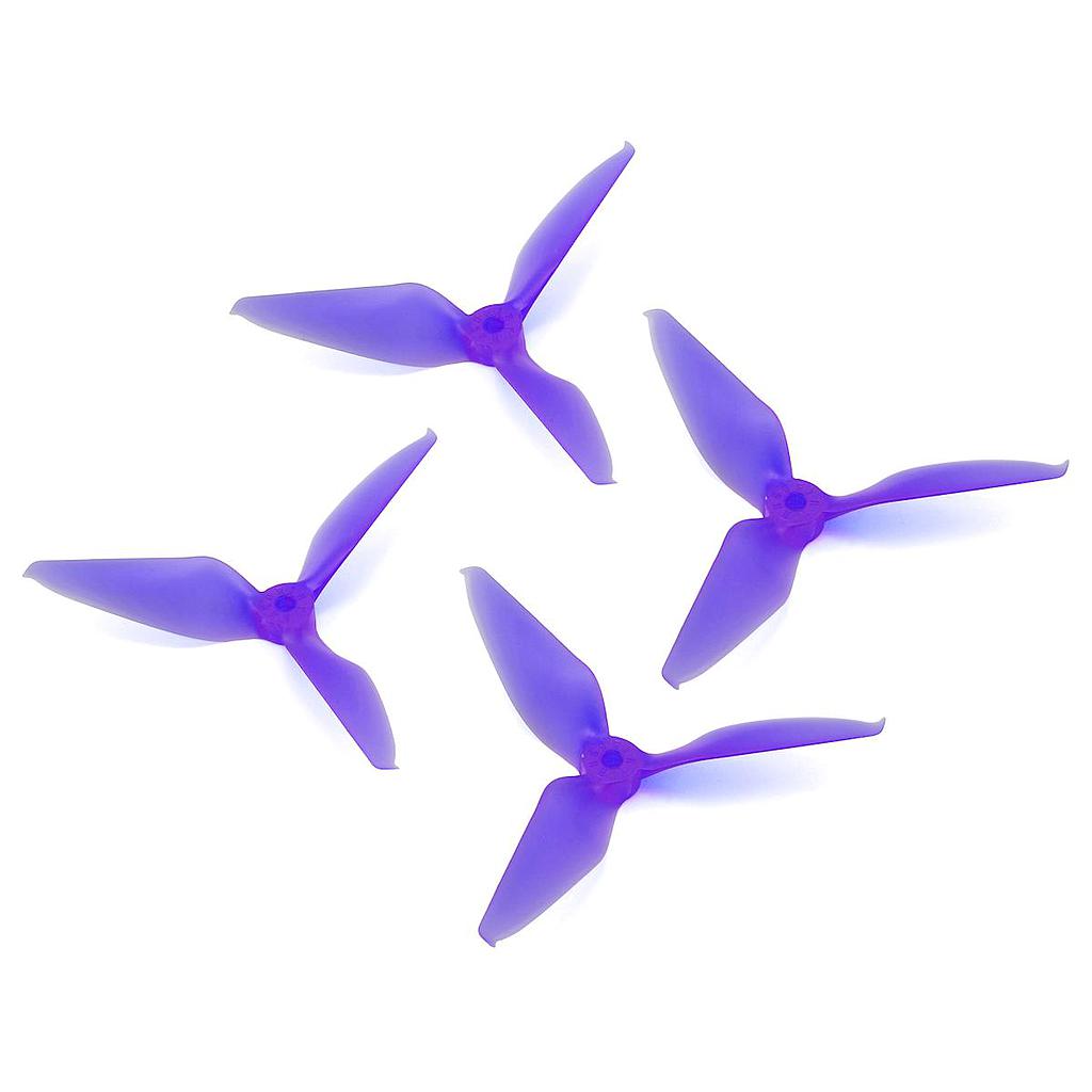 RaceKraft 3076 Wing Tip triblade props clear purple (2 pairs)