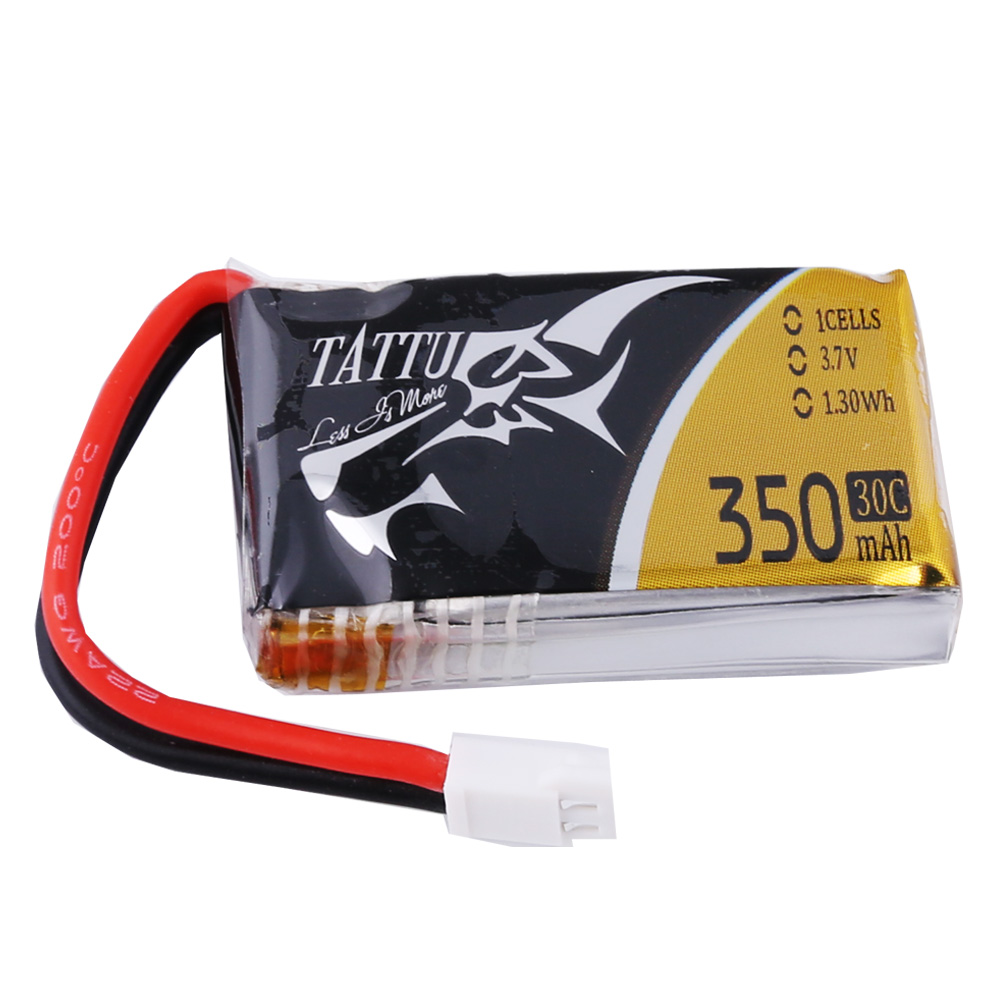 Batería LiPo TATTU 1s 3.7V 350mAh 30C - Conector Molex