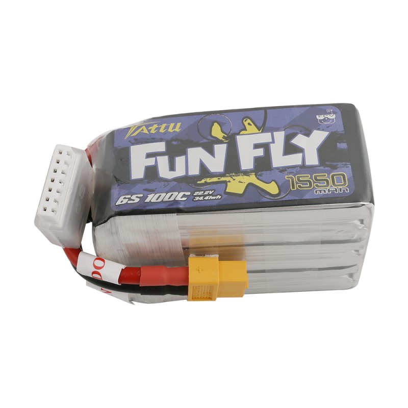 TATTU FUNFLY 1550mAh 22.2V 6S 100C Lipo Battery