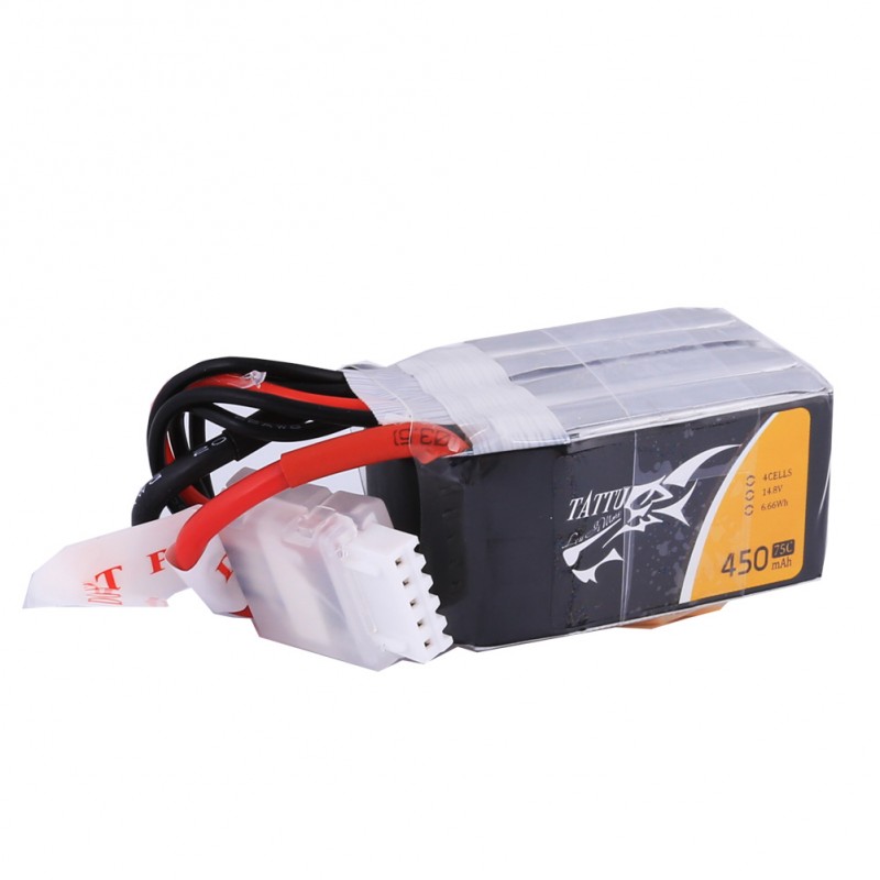 TATTU 450mAh 4S 14.8V 75C Lipo Battery