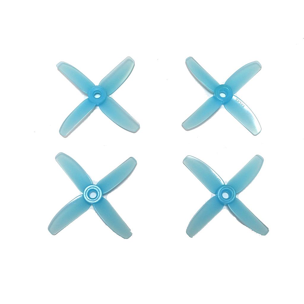 HQ Durable Prop  3X3X4 4 blades Light Blue (2 pairs )
